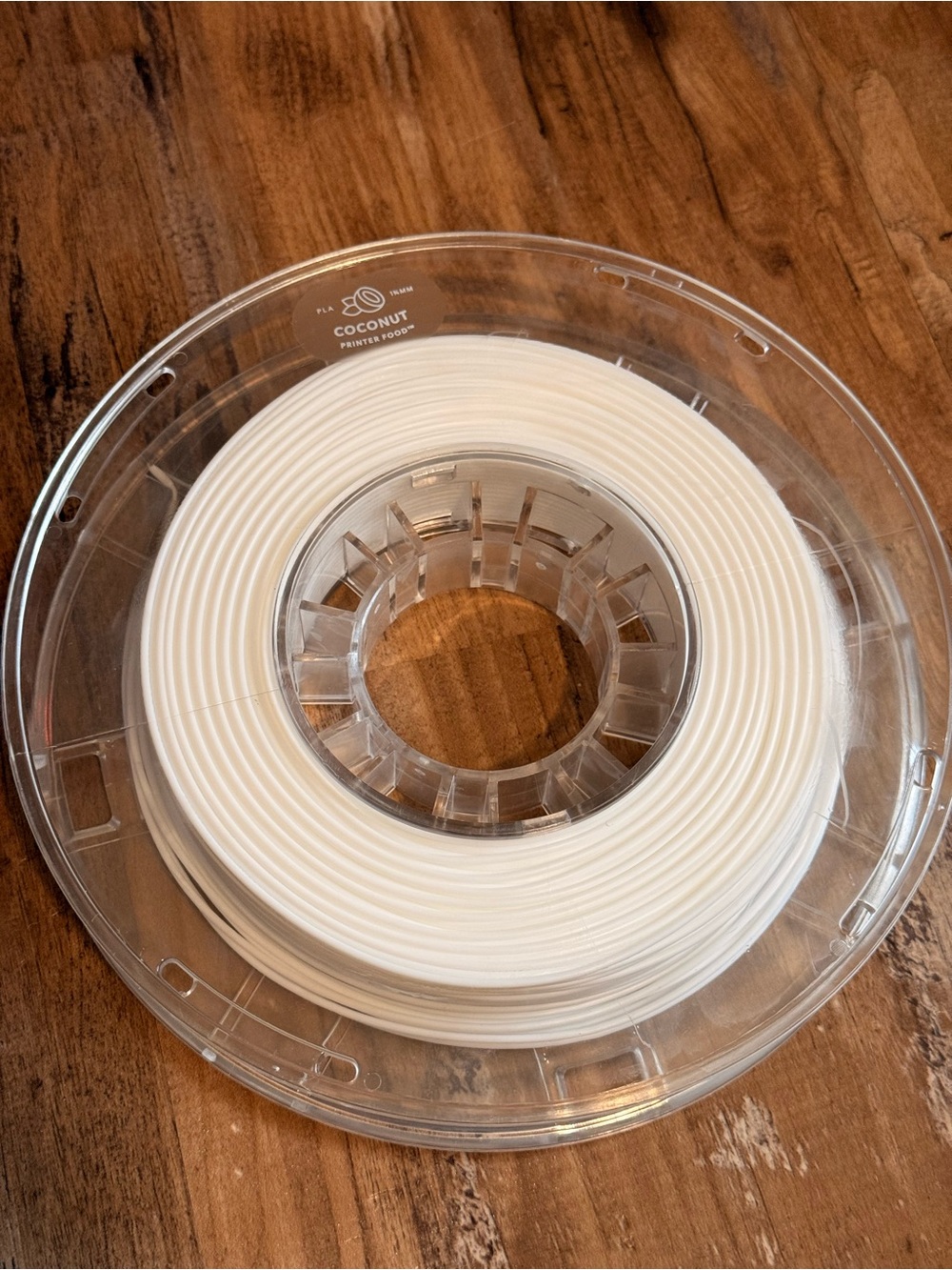 Coconut 3D Printer Filament Spool - White